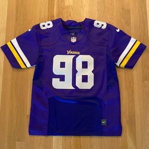 NFL Minnesota Vikings Purple Jersey #98 Linval Joseph Nike On Field/Size L/XL